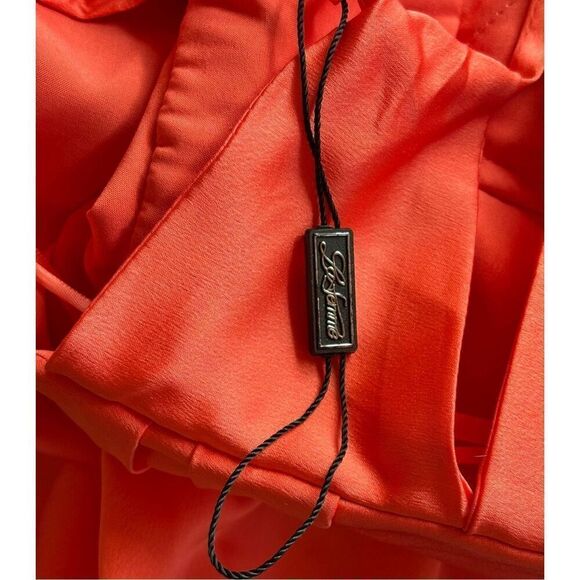 La Femme 28571 Prom Dress in Coral NWOT Size 6 - Picture 7 of 7